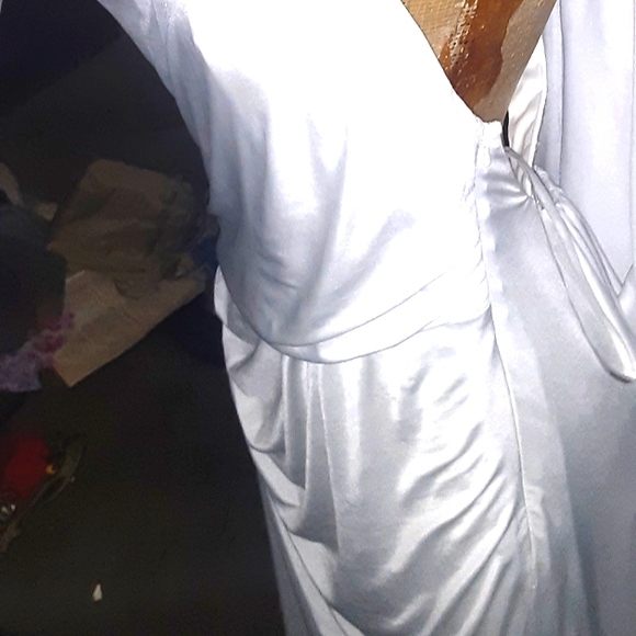 White Jersey gown SIZE 10 - Picture 11 of 11